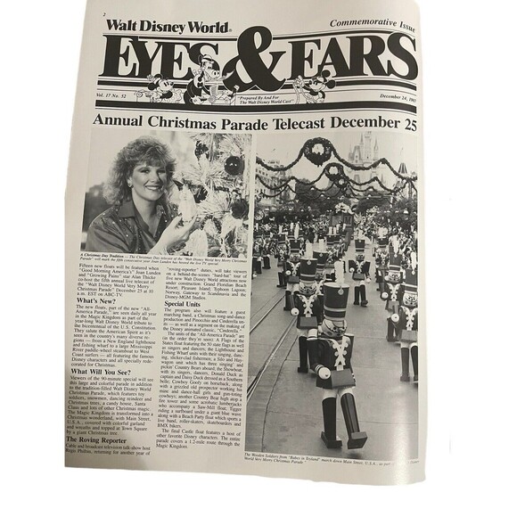 Disney Eyes & Ears 1987 Vol 17# 52/16 1988 Vol 18 #13/46 Mickey Mouse 60th Bday - Picture 14 of 16
